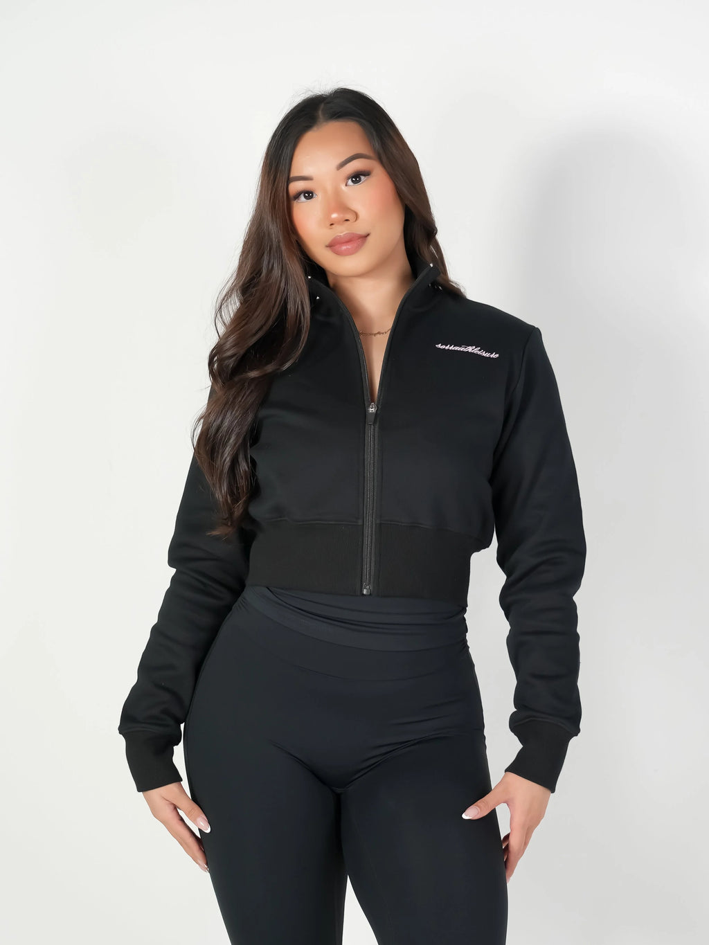 Aire Cropped Zip Up
