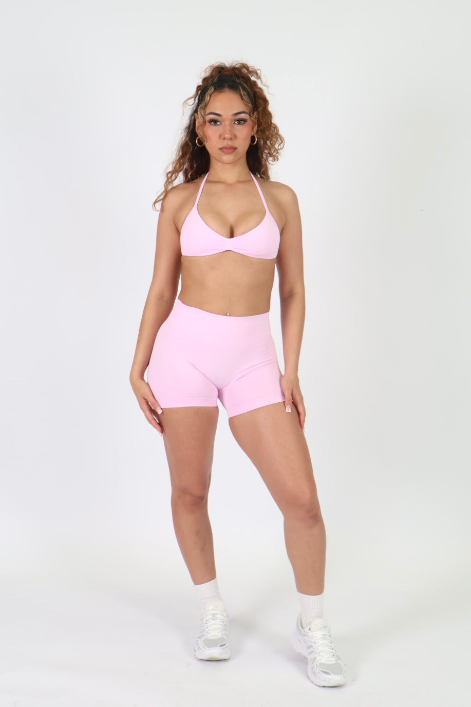 CurveContour Curve Halter Bra Blush