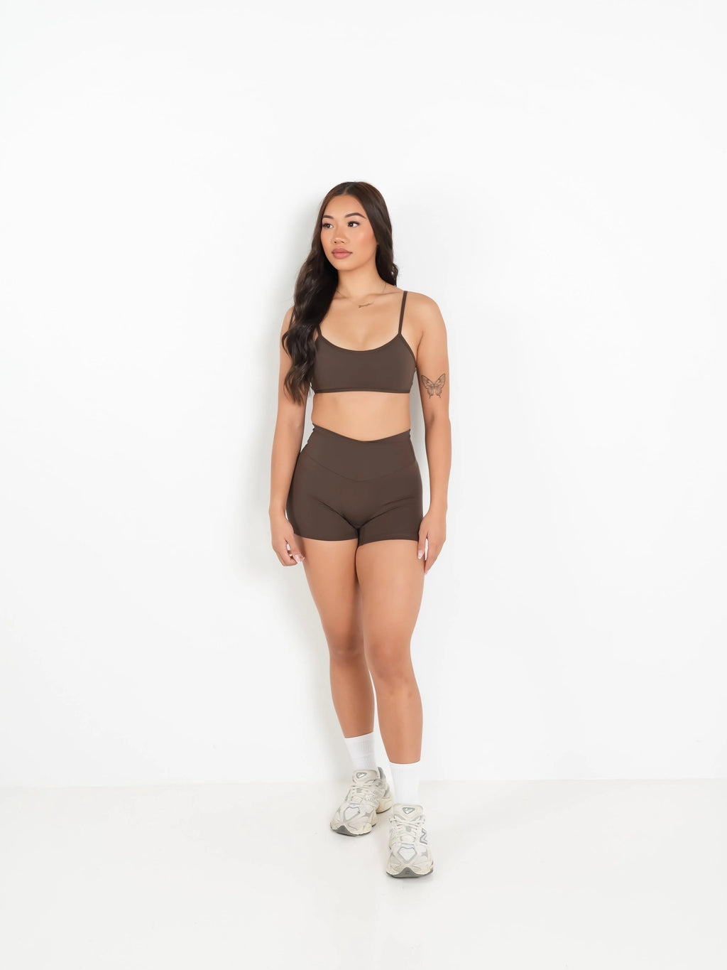 Signature Hybrid Non-Scrunch Shorts 4" Toasted